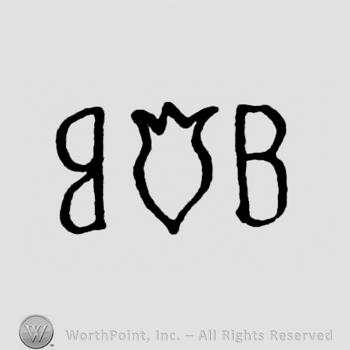 Two letters B with a shield in the middle.