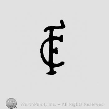 Monogram of letters CF.