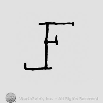Monogram of letters JF.