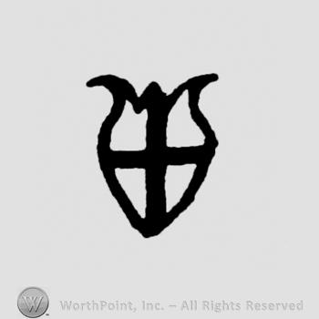Shield with cross inside.