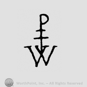 Monogram of letters PW.