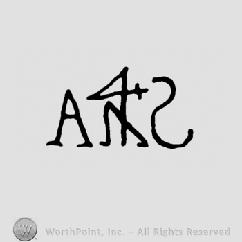 Letters Aswith symbol in the middle.