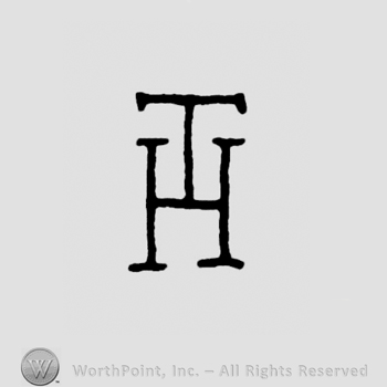 Monogram of letters TH.