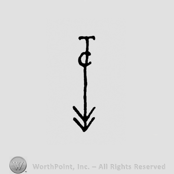Monogram of letters TC;shape similar with an arrow.