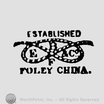 A rope with letters E F & CO in the middle;word Established on top;Foley China written at the bottom