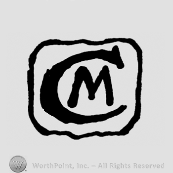 Letters cm inside a rectangle