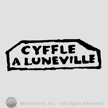 Cyffle A Luneville written.
