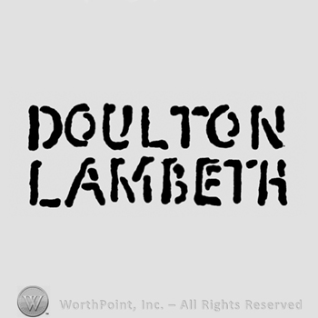 Doulton Lambeth written.