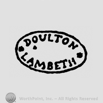 Doulton Lambeth written inside an oval.