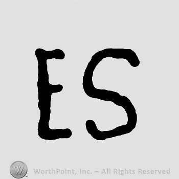 Letters ES conjoined.