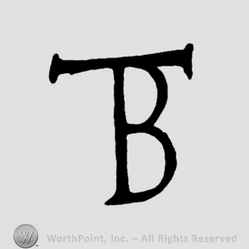 Monogram of letters TB.