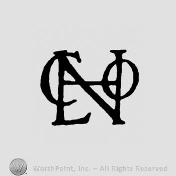 Monogram of letters CNO.