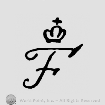 Letter F with crown and cross.
