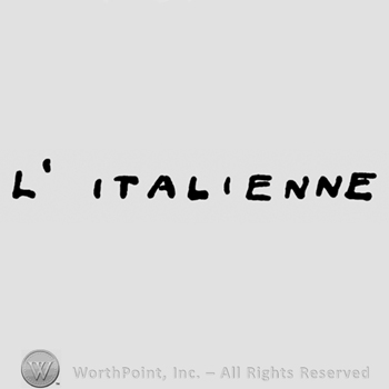 L'Italienne written.