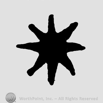 Shape similar with a star or an asterisk.