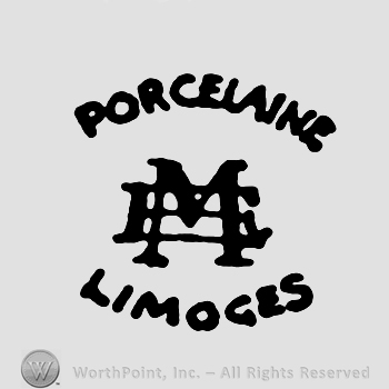 IME in the middle;word Porcelaine on top;Limoges written at the bottom.