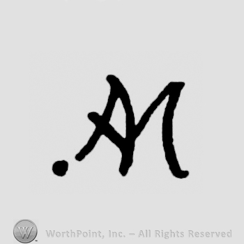 Monogram of letters AM.