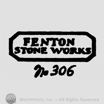 Fenton Stone Works written inside a rectangle;no 306 outside.