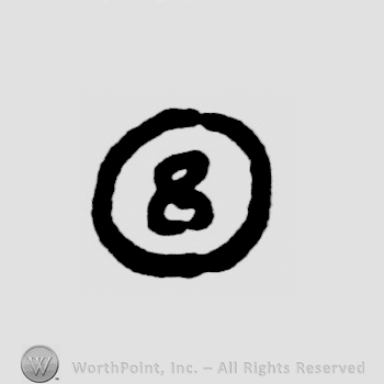 Circle with number 8 inside.
