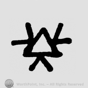 Shape made from a triangle and some lines.