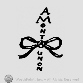 Ribbon in the middle;Amountanon vertical written.