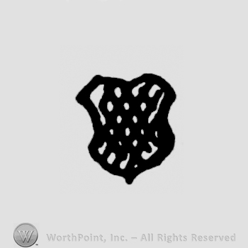 Shield with stripes.