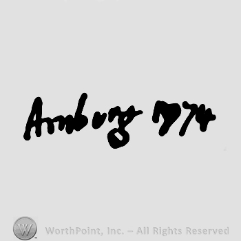 Amburg 1774 written.