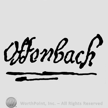 Offenbach written.