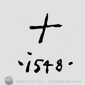 Cross and number 1548