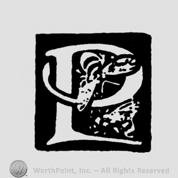 Letter P with a bee inside.