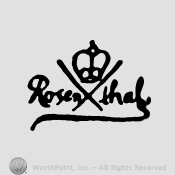 Word Rosenthal with crown.