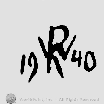 1940 and monogram of letters WR.