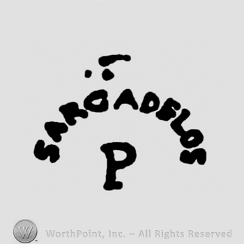 Word Sargadelos and letter P below.