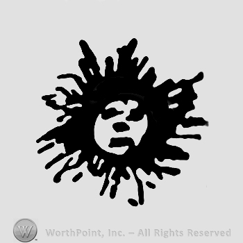 Sun with face.