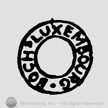 Circle with Boch Luxembourg written in circle.