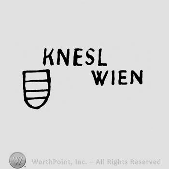 Shield with Knesl Wien written.
