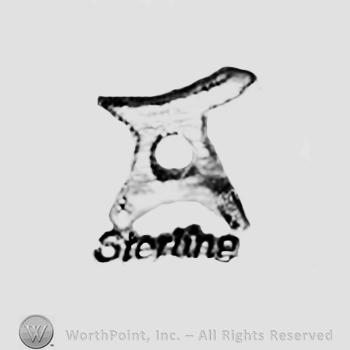 Word Sterling and a shape similar with letter A.