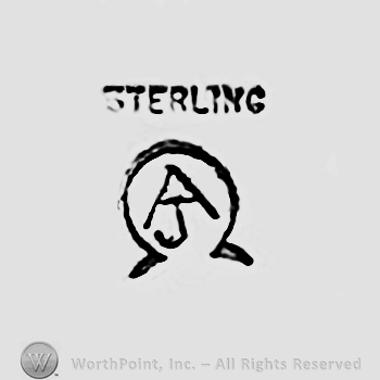Word Sterling and monogram of letters AJ in the middle.