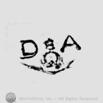 D A written with a shape between similar with a crown.