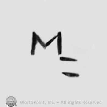 Letter M and two horiontal lines.