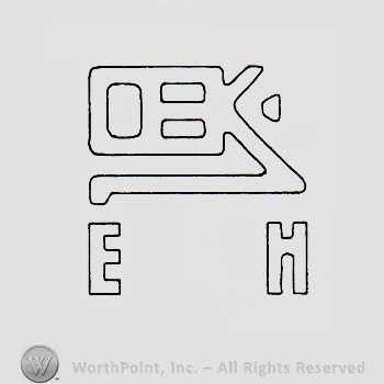 Monogram of letters OBK written above letters E and H.
