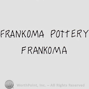 Text: Frankoma Pottery Frankoma.