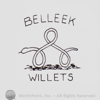 Word BELLEEK written above a snake; word WILLETS written bellow.