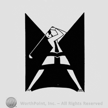 Woman playing golf.