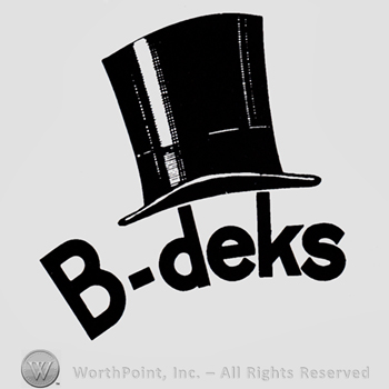 Top hat and word B-DEKS written bellow.