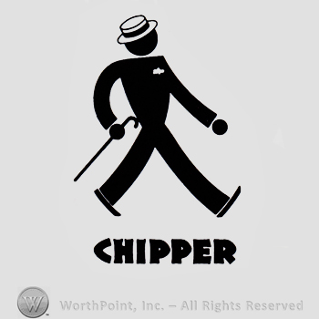 Gentleman with hat and walking stick.