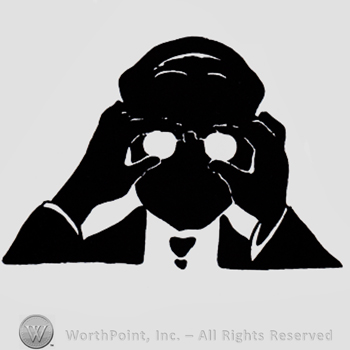 Gentleman with hands on his glasses.