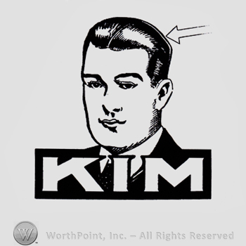 Gentleman's head and KIM written bellow.