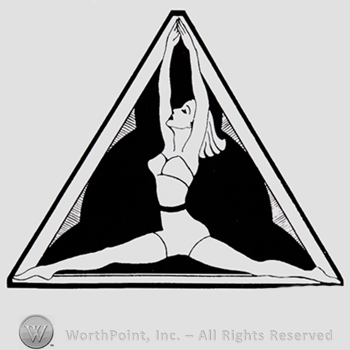 Gymnast inside a triangle.