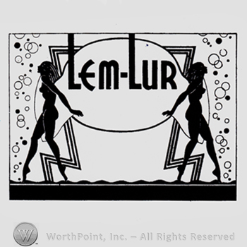 Word LEM-LUR written between two naked women.